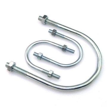 哈德威 U型螺栓帶2個螺母，M10-22，4分，鍍鋅